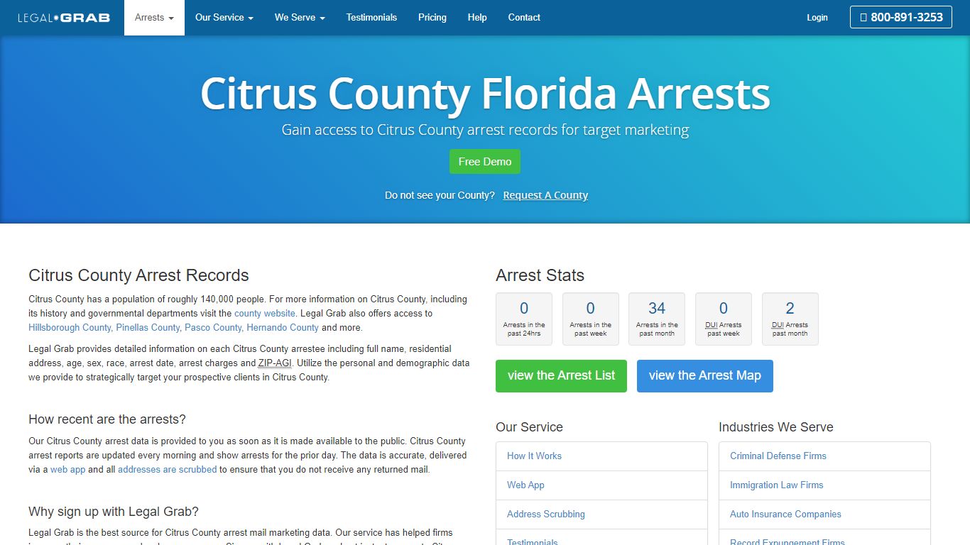 Citrus County Florida Arrest Records · Arrest Reports · Jail Bookings ...